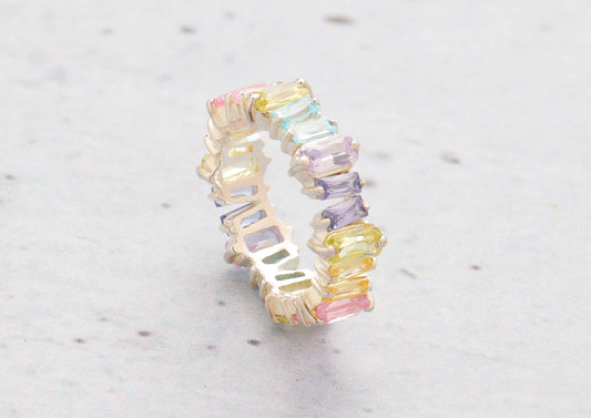 Asymmetrical Eternity Ring For Women By Orionz Jewels