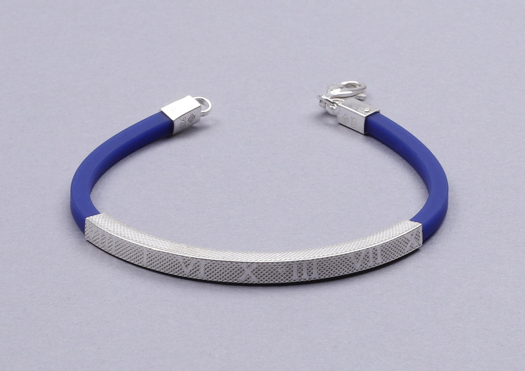 Blue Numeral Wrist Band For Men By Orionz Jewels