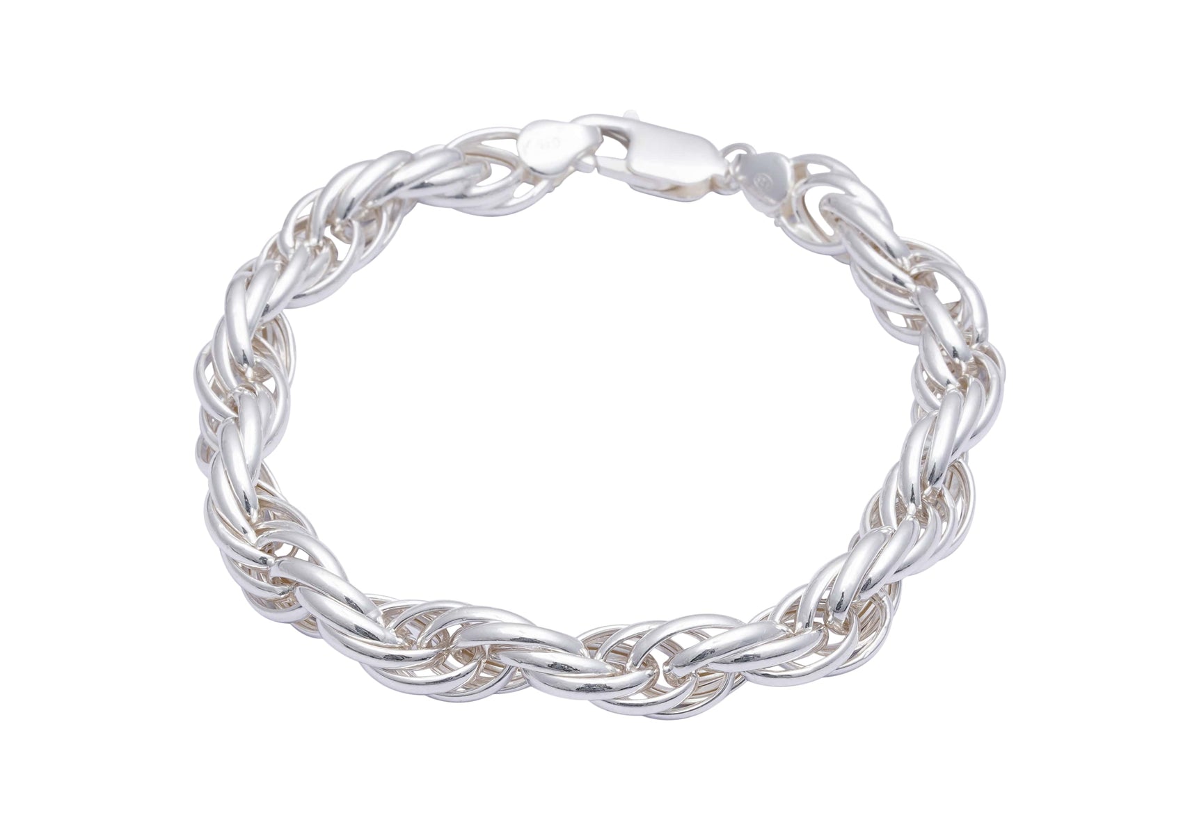 Chunky Rope 925 Sterling Silver Bracelet For Men By Orionz Jewels