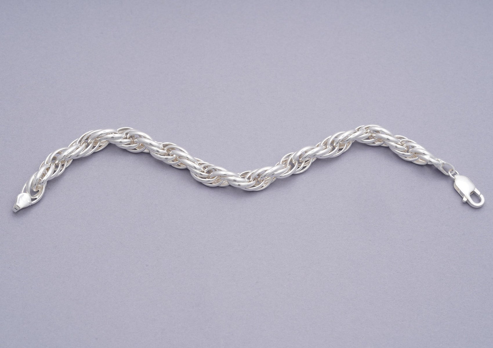 Chunky Rope 925 Sterling Silver Bracelet For Men By Orionz Jewels