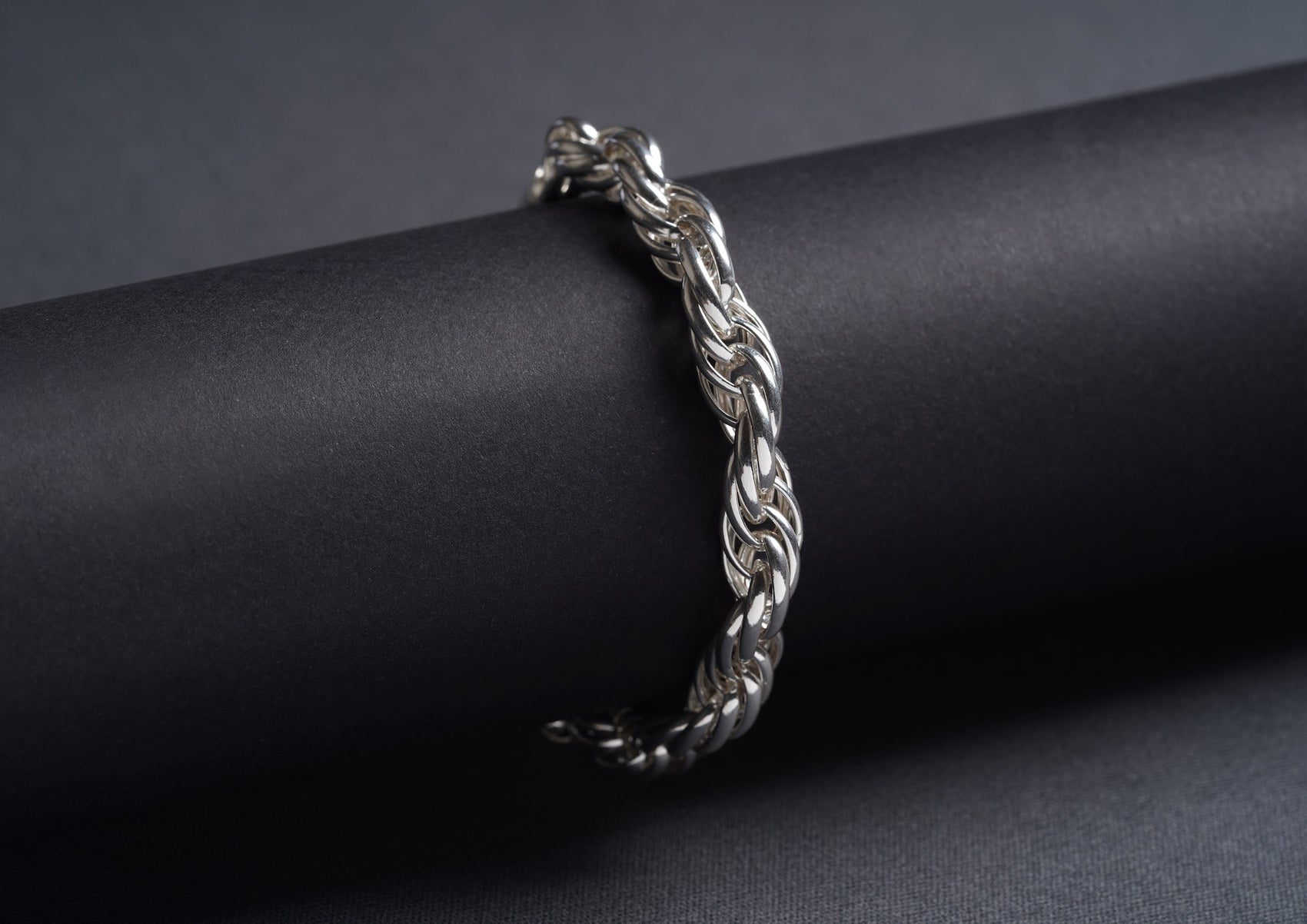 Chunky Rope 925 Sterling Silver Bracelet For Men By Orionz Jewels