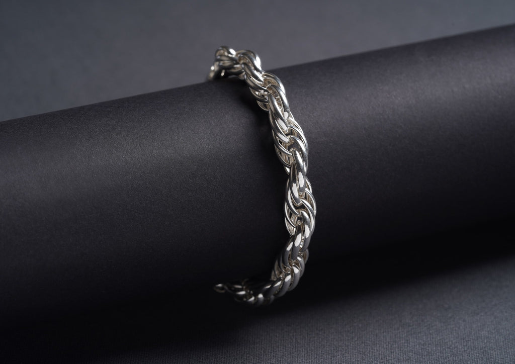 Turkish Handmade Jewelry 925 Sterling Silver Chain Design Men Bracelet –  Stamboul Jewelry