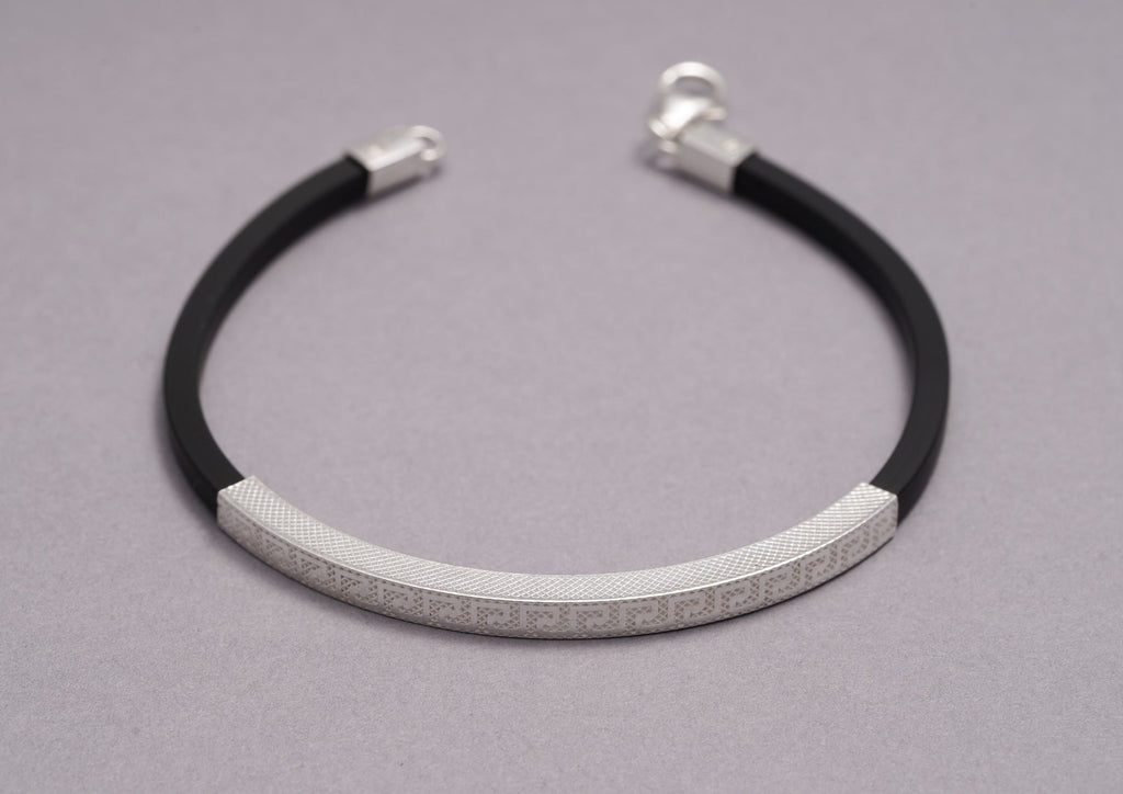 Greek Key 925 Silver Bracelet For Men By Orionz Jewels