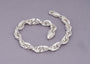 Intertwined Rope Sterling Silver Link Bracelet For Men By Orionz Jewels