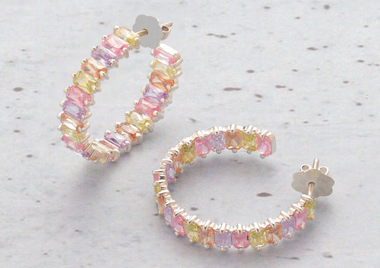 Irise Hoop Earrings For Women By Orionz Jewels