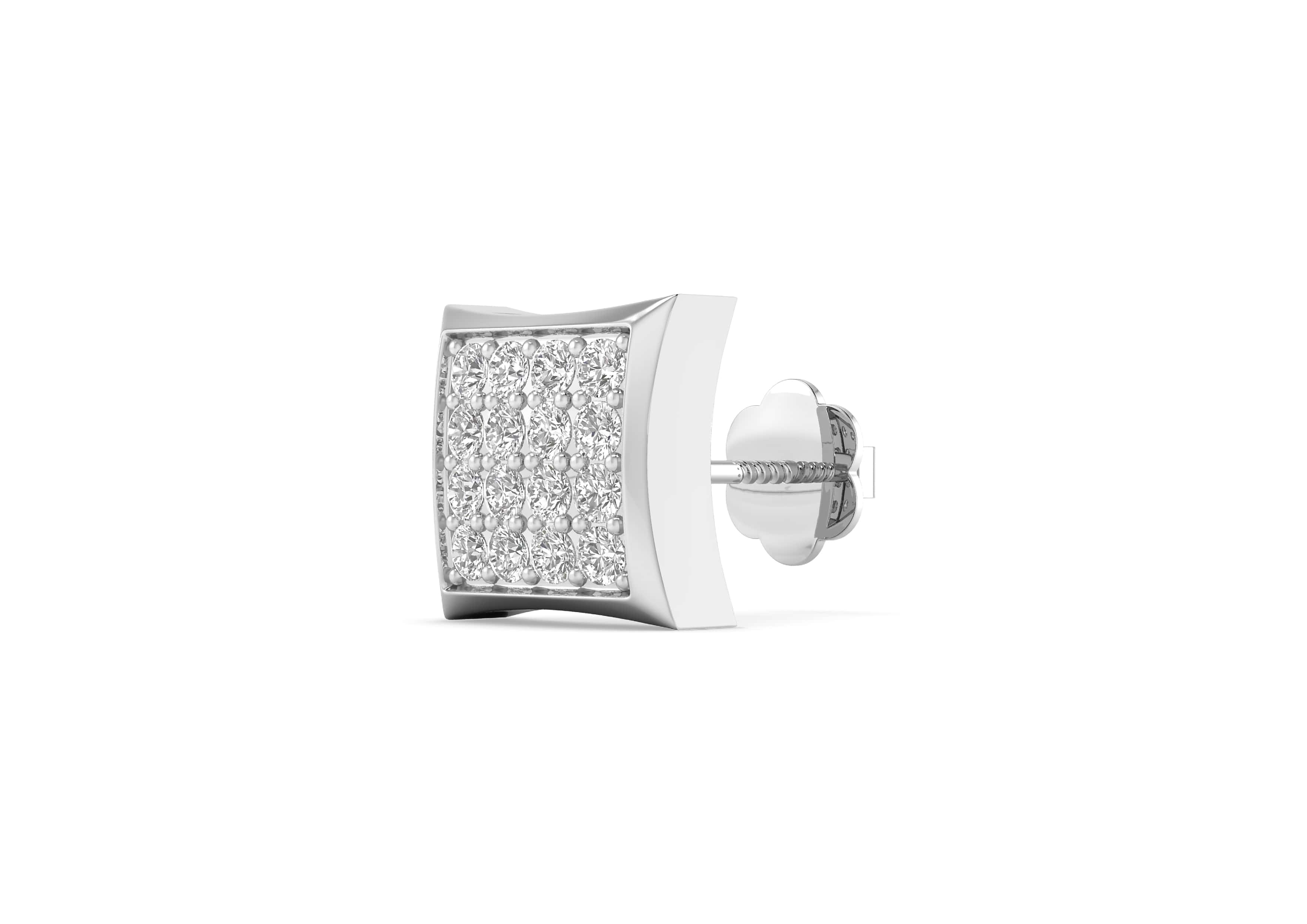 Platinum ear shop studs for mens