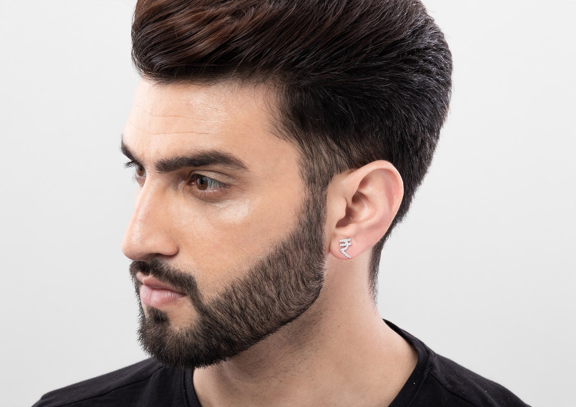 Men with ear studs on sale