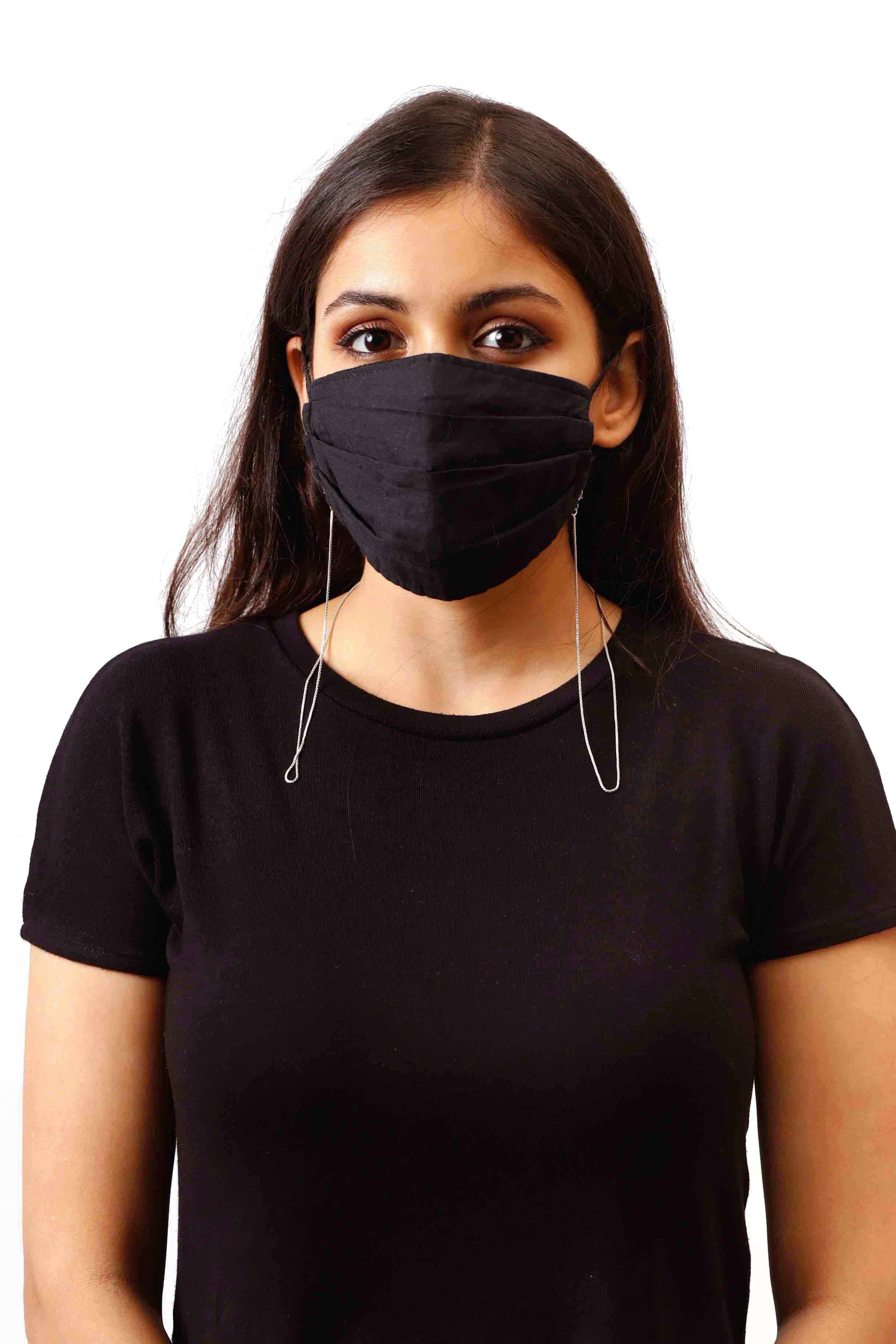 925 Sterling Silver Box Style Mask Chain Unisex