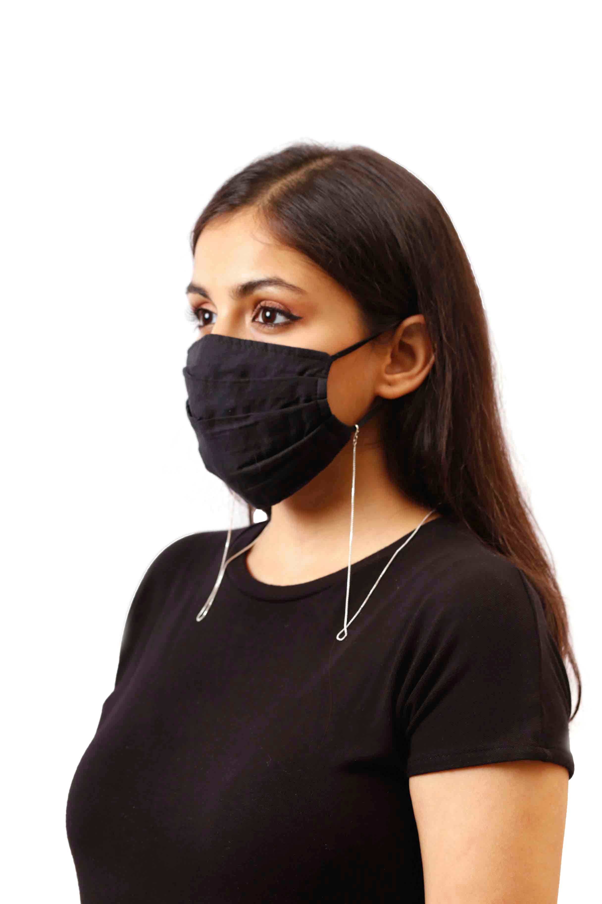 925 Sterling Silver Box Style Mask Chain Unisex