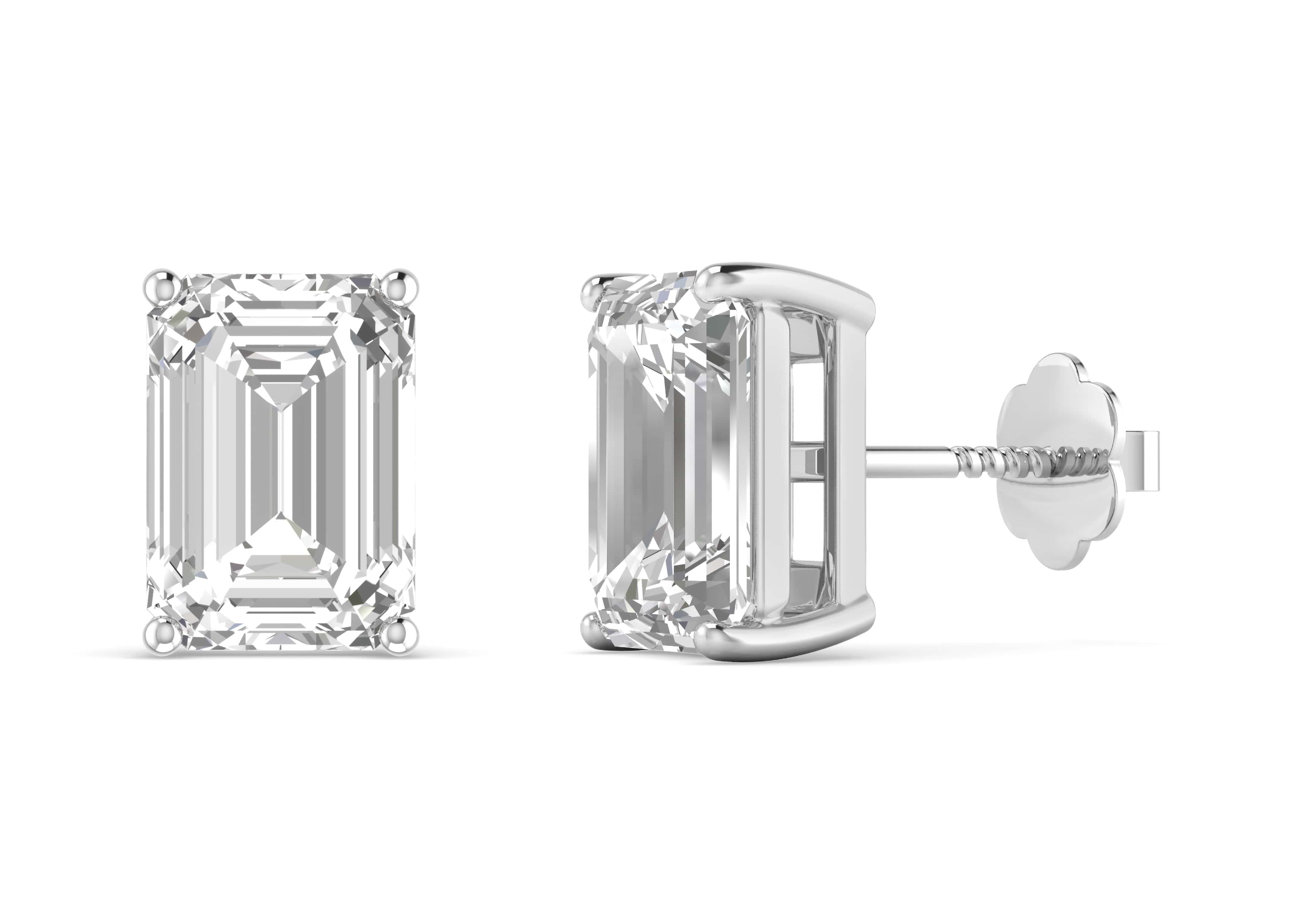 Beautiful Platinum Earrings with Diamonds for Women JL PT E ST 2051