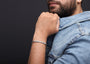Towering Box Sterling Silver Link Bracelet For Men By Orionz Jewels