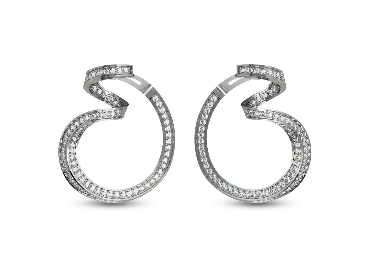 Cartier Maillon Panthere Gold Hoop Earrings – Oak Gem