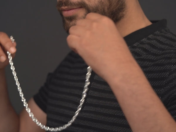 Intertwined Rope Chain For Men By Orionz Jewels